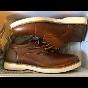 Perry Ellis portfolio size 8 cognac dress shoes